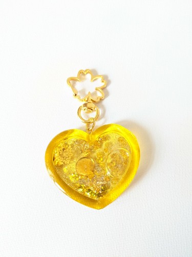 Handmade Resin Shaker Keyring Keychain Bagcharm Honeybee Newhome Quicksand Gift - Picture 3 of 5