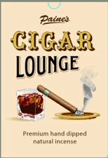 20 sticks 11" CIGAR LOUNGE Hand Dipped Natural Incense Paine's balsam fir woods