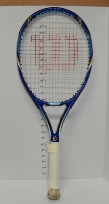 WILSON Aggressor Control IDS TENNIS RACQUET 4 3/8 GRIP Yellow Blue