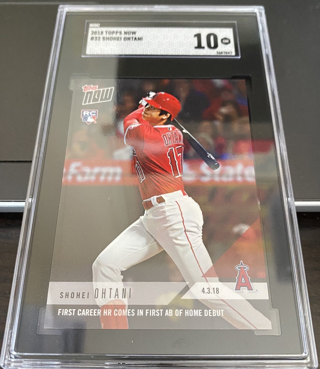 2018 Topps Now Shohei Ohtani RC #32 SGC 10 “GEM-MINT” 1st Career 