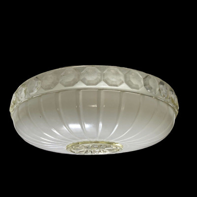 VINTAGE CEILING LIGHT LAMP SHADE GLOBE Single Hole White Frosted Glass #183