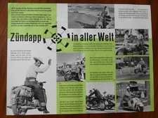 original ZÜNDAPP KS 601 mit Beiwagen Bella  1957  POSTER