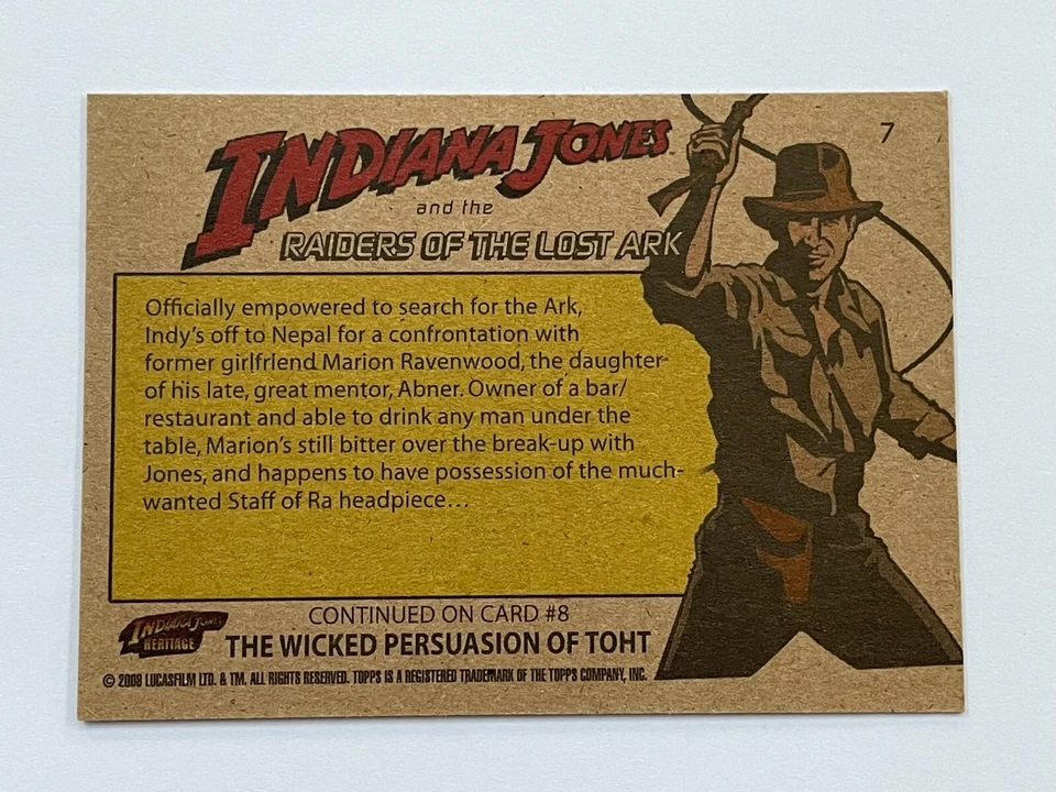 2008 Topps Indiana Jones Heritage #7 - "Marion's Victory" - Image 2 of 2