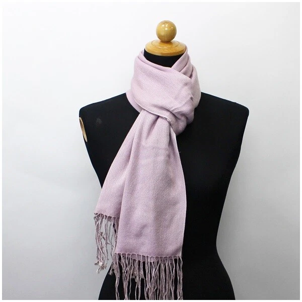 Authentic Basile Scarf Light Purple 180 51 cm Plain Moonbat