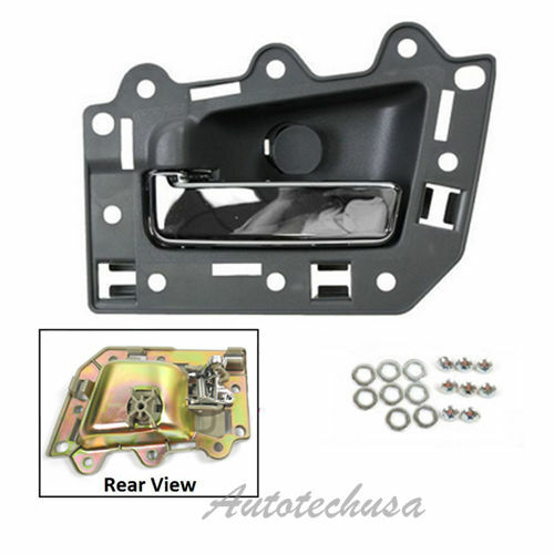 Exact Fit: Rear Left Inside Door Handle For 2005 Grand Cherokee - Tan, With Metal Backing Plate
