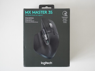 NeW! LOGITECH MX Master 3S WIRELESS Mouse Black LASER Computer MICE PC Mac 3 2S