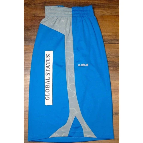NIKE LEBRON RED HOT LIGHT BLUE LACQUER 23 CHROMOSOME SHORTS SMALL (620678-413)