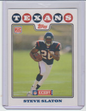 2008 Topps Kickoff Rookie Card #187 Steve Slaton Houston Texans