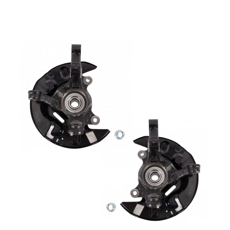 Front Wheel Bearing & Hub Assembly w/ Knuckle Pair for Toyota Matrix AWD - Image 2 of 4