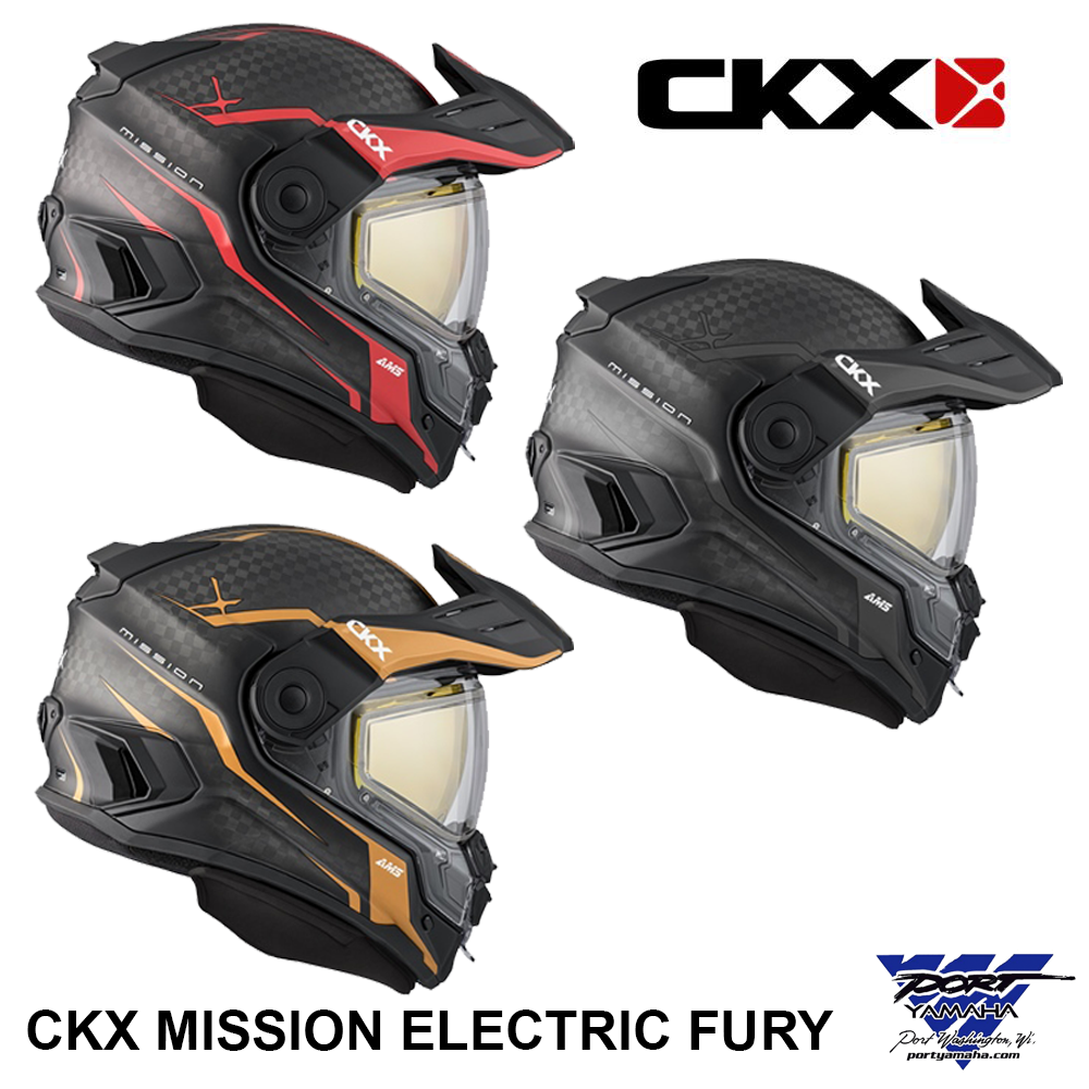 CKX MISSION Electric Fury Carbon Fiber Helmet Copper Matt Gray