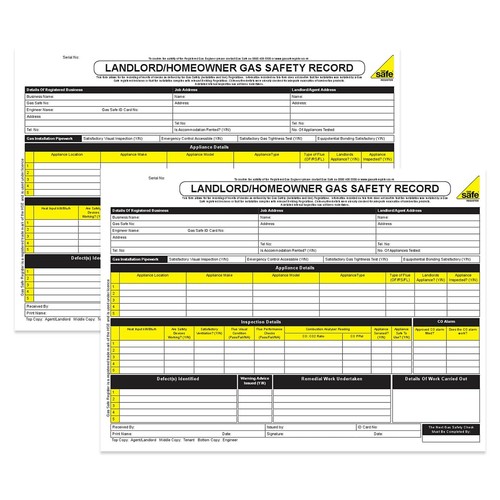 Arctic Hayes Landlord/Homeowner Gas Safety Record (Pad of 25) only £6.19