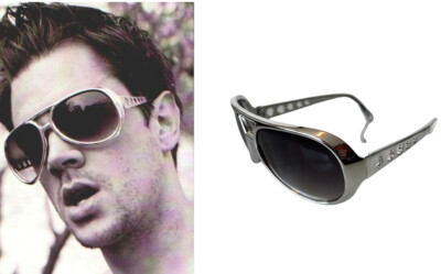 Jackass Aviator Johnny Knoxville Elvis Party Sunglasses Retro