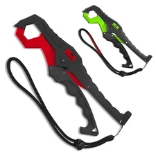 Fishing Lip Gripper Tool Fishing Pliers, Mouth Spreader Grip & Hook Remover 9"