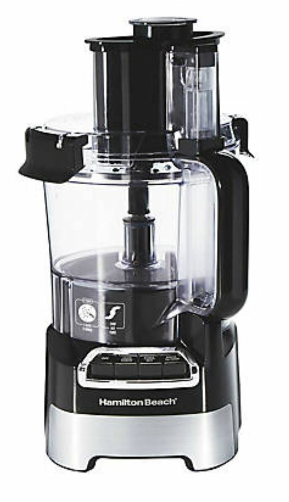 Hamilton Beach 10Cup Food Processor w/ Compact Storage Black & Stainless B eBay