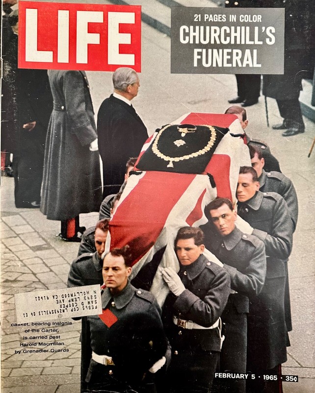 3 Life Mag, Churcill's Funeral,+ 70 loose pages from 2 others