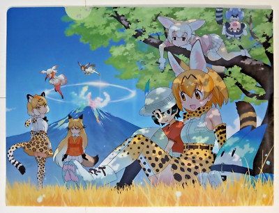 Kaban & Serval - Kemono Friends clear file (8.5''x11.5'' plastic folder) Fennec