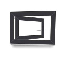 Garagenfenster Kellerfenster Kunststofffenster Fenster Anthrazit RAL7016 2 fach