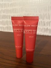 2x Glow Recipe Strawberry Smooth BHA AHA Salicylic Serum - Total .32oz/10ml