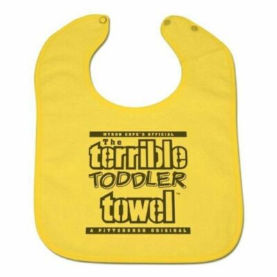 Pittsburgh Steelers Face Baby Bib Kids Officially Licensed Terrible Towel NFL