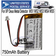 USPS For XP Deus Metal Detector 750mAh Repair Battery WS1 WS2 WS3 WS4 WS5