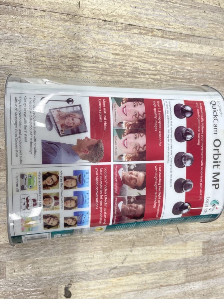 Logitech QuickCam Orbit MP Webcam Motorized w/ Earphones 961422-0403 New - Image 2 of 4