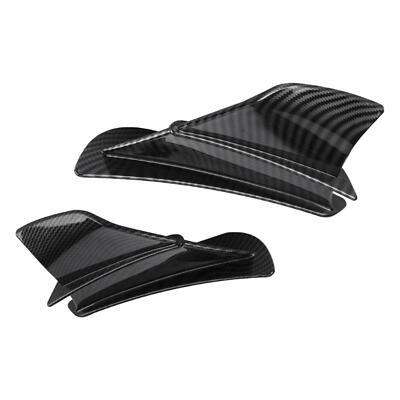 Gloss Carbon Fiber Motorrad Fixed Wind Wing Universal Winglets Dekoration