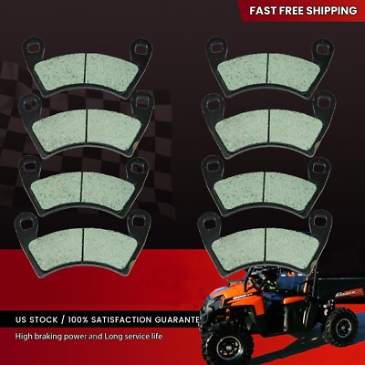 Front & Rear Carbon Brake Pads For Polaris RZR XP 1000 2014-2023