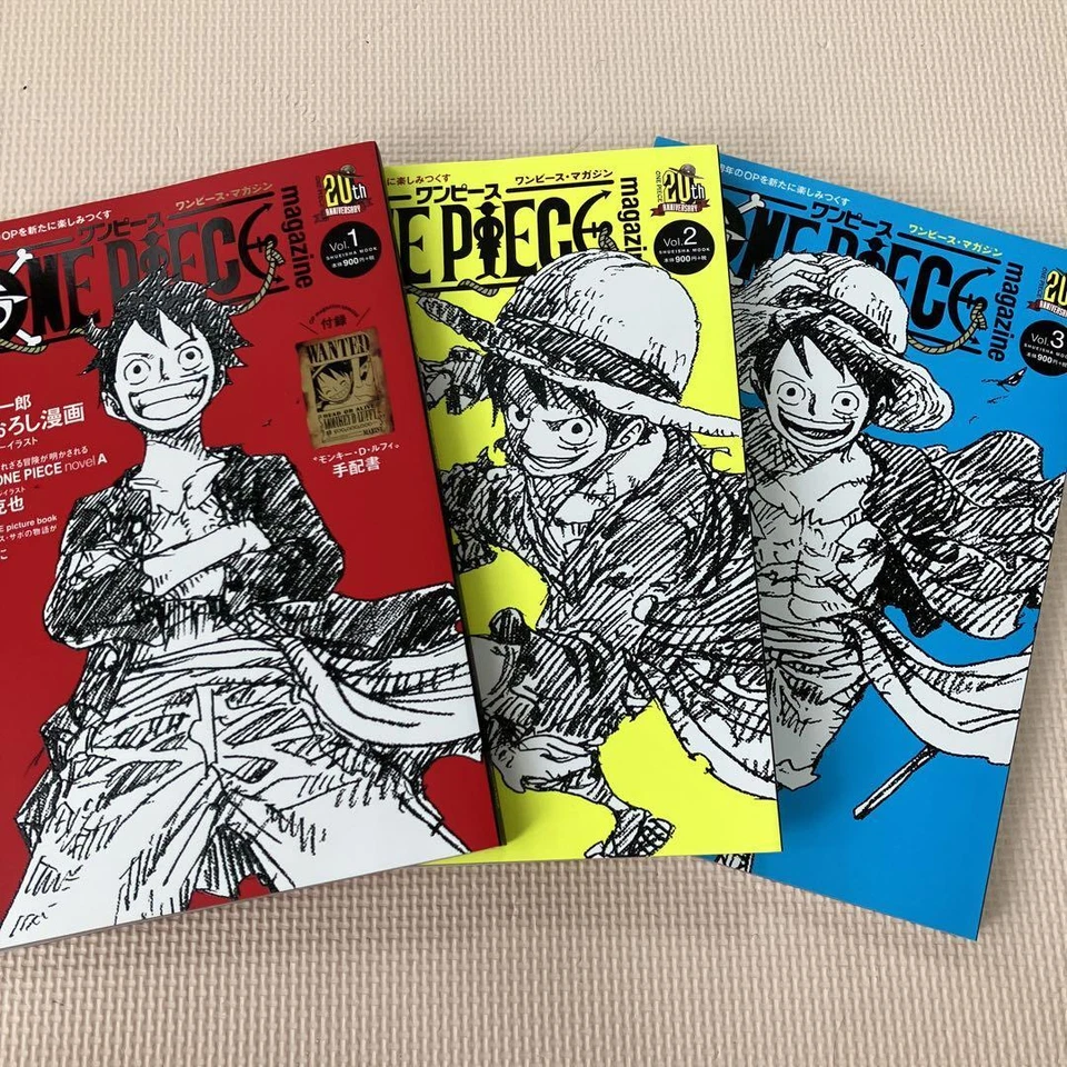 One Piece Magazine Vol. Lot de 3 magazines japonais 1 à 3 SHUEISHA - Photo 1/4