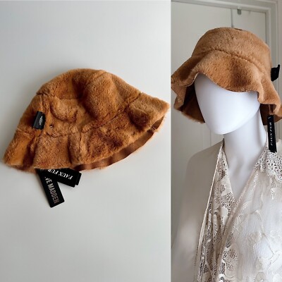 New 2-In-1 Reversible Fuzzy Faux Fur and Suede Trim Bucket Hat Rulala Fancy Faux Fur Bucket Hat Women Men Fuzzy Winter Warm  main image 4