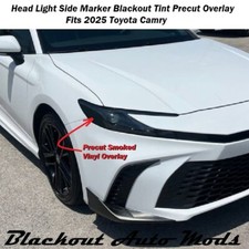 Head Light Side Marker Blackout For 2025+ Toyota Camry PreCut Vinyl Overlay Tint
