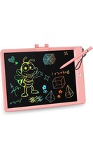 Pink LCD Writing Tablet, 10 Inch Drawing Tablet Kids Doodle Board, Colorful