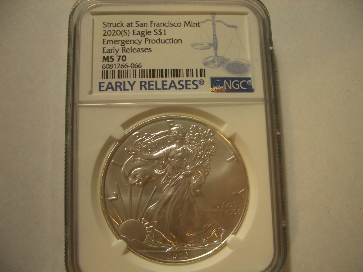 American Eagle MS 70 Graded 2020 Silver Bullion Coins for sale | eBay