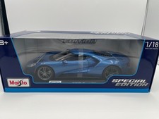 Blue 2017 Ford GT Special Edition 1:18 Scale Maisto Die Cast NIB