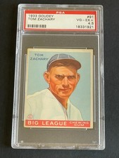1933 Goudey Tom Zachary PSA 4.5 VG-EX+ #91