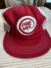 NOS Vintage K-Products Pre Mix Patch Trucker Hat Cap Mesh Good Foam Clean 