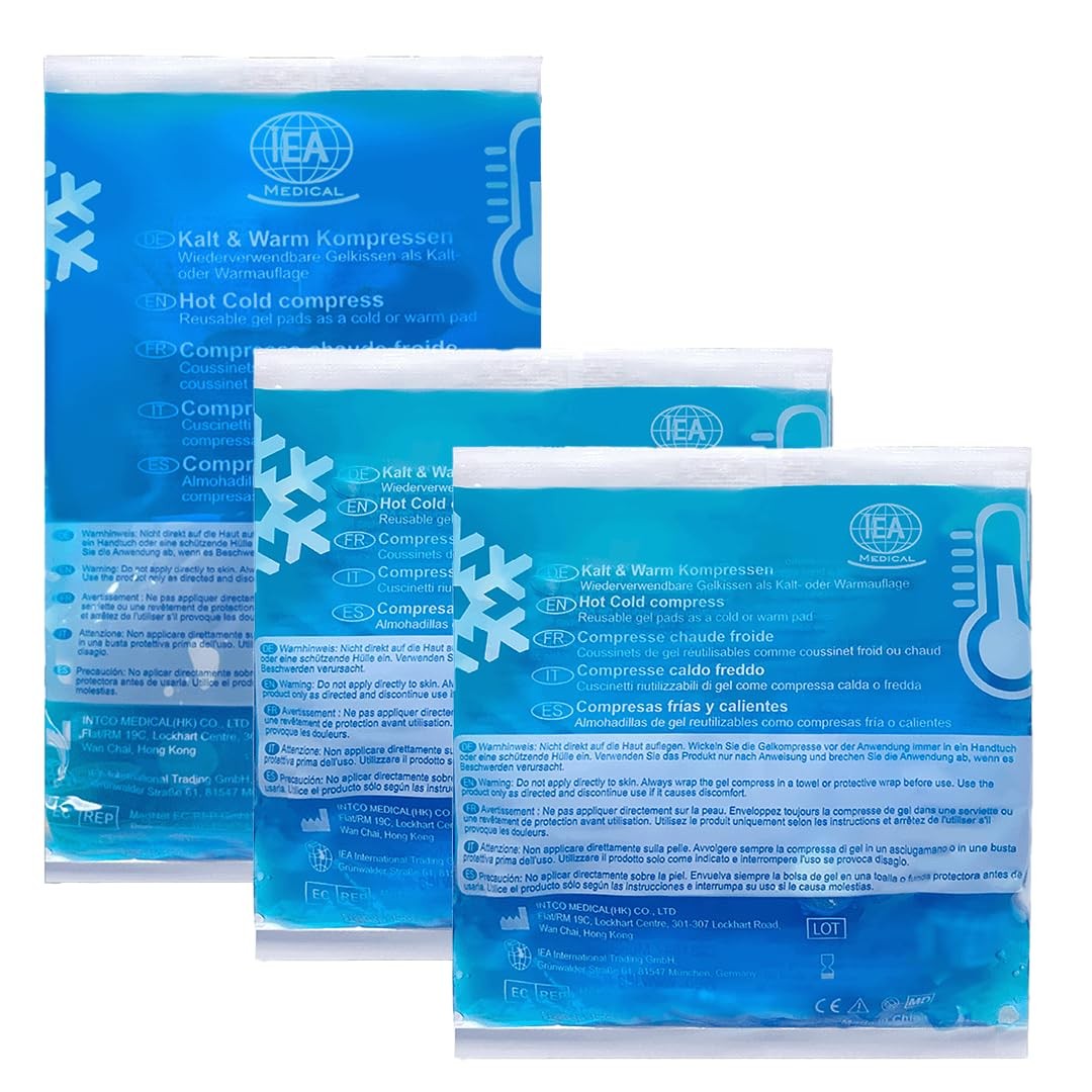 Lot compresses froides ou chaudes 12x12 13x14 cm poche de gel thermique pour entorse et arthrose