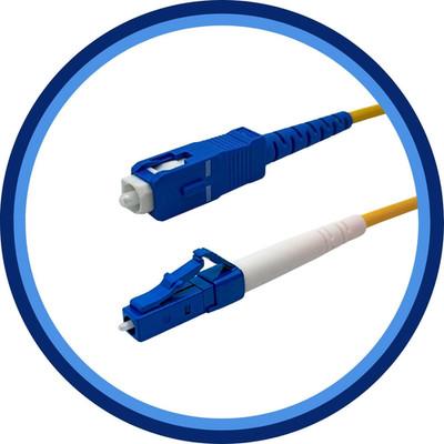 Fiber Optic Patch Cable - Single Mode - SIMPLEX - Os1-9/125Um (1Ft - 5Pk, LC to 