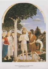 BIGLIETTO PIERO DELLA FRANCESCA BATTESIMO DI GESU' LONDRA NATIONAL GALLER