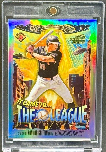 Konnor Griffin Rookie Ufo Refractor Card Topps Pirates Mint