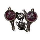 Vintage Strohs Beer Lighted Wall Sconce Sign Light Lot Of 2 Man Cave 10" Untestd