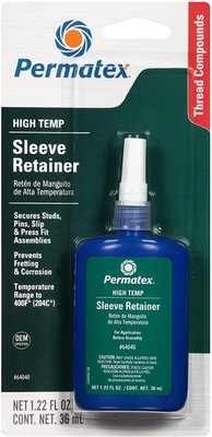 1 Pc Permatex High Temperature Sleeve Retainer Adhesive Strength 36 ml (64040)