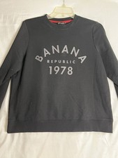 Banana Republic 1978 Graphic Sweatshirt Black XL Men  s Pullover