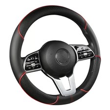 Steering Wheel Cover, Premium Nappa Leather Steering Wheel Cover, Non-Slip  ...