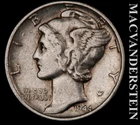 1944 Silver Mercury Dime - Scarce  Extra Fine  Better Date  No Reserve  #L2921
