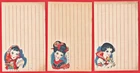 Old JAPAN Japanese Art 3 Postcards WW2 Home Front Girls Geisha Military Mail