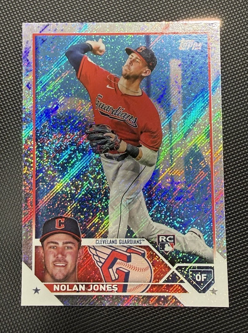 2023 Topps Nolan Jones  #129 Holo Foil RC Cleveland Guardians /608