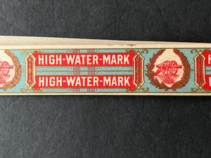 HIGH WATER MARK Brand * GETTYSBURG PA * VINTAGE CIGAR BOX BAND * CIVIL WAR
