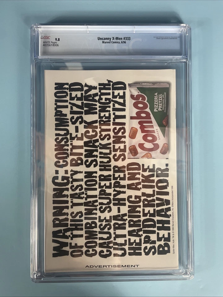 Uncanny X-Men #333 CGC 9.8 - Image 3 of 3
