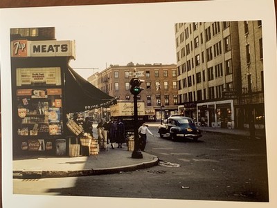 1950s 7Up Wonder Bread Signs Corner Grocer New York City NYC Color Photo Reprint