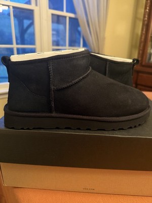 UGG CLASSIC ULTRA MINI/BLACK/MENS 9-WOMENS 10.5/BRAND NEW!! | eBay